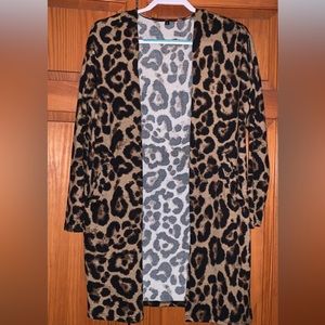 Animal Print Cardigan